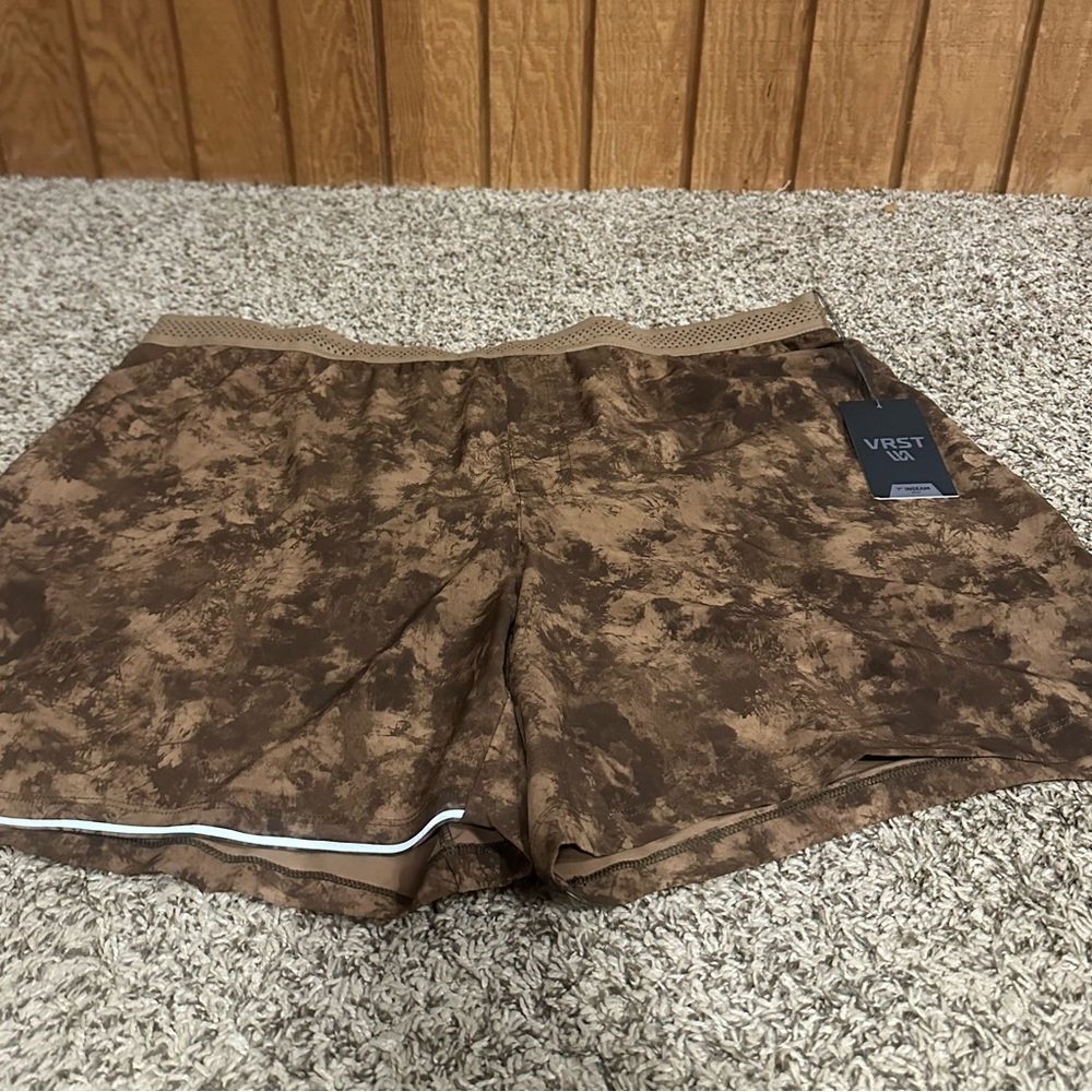 VRST ENTHUSIAST RUN SHORT: TIE DYE BROWN: NWT: SZ XXL